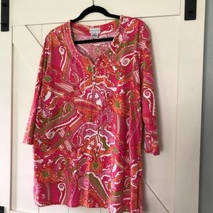 Soft Surroundings tunic with beading 1X